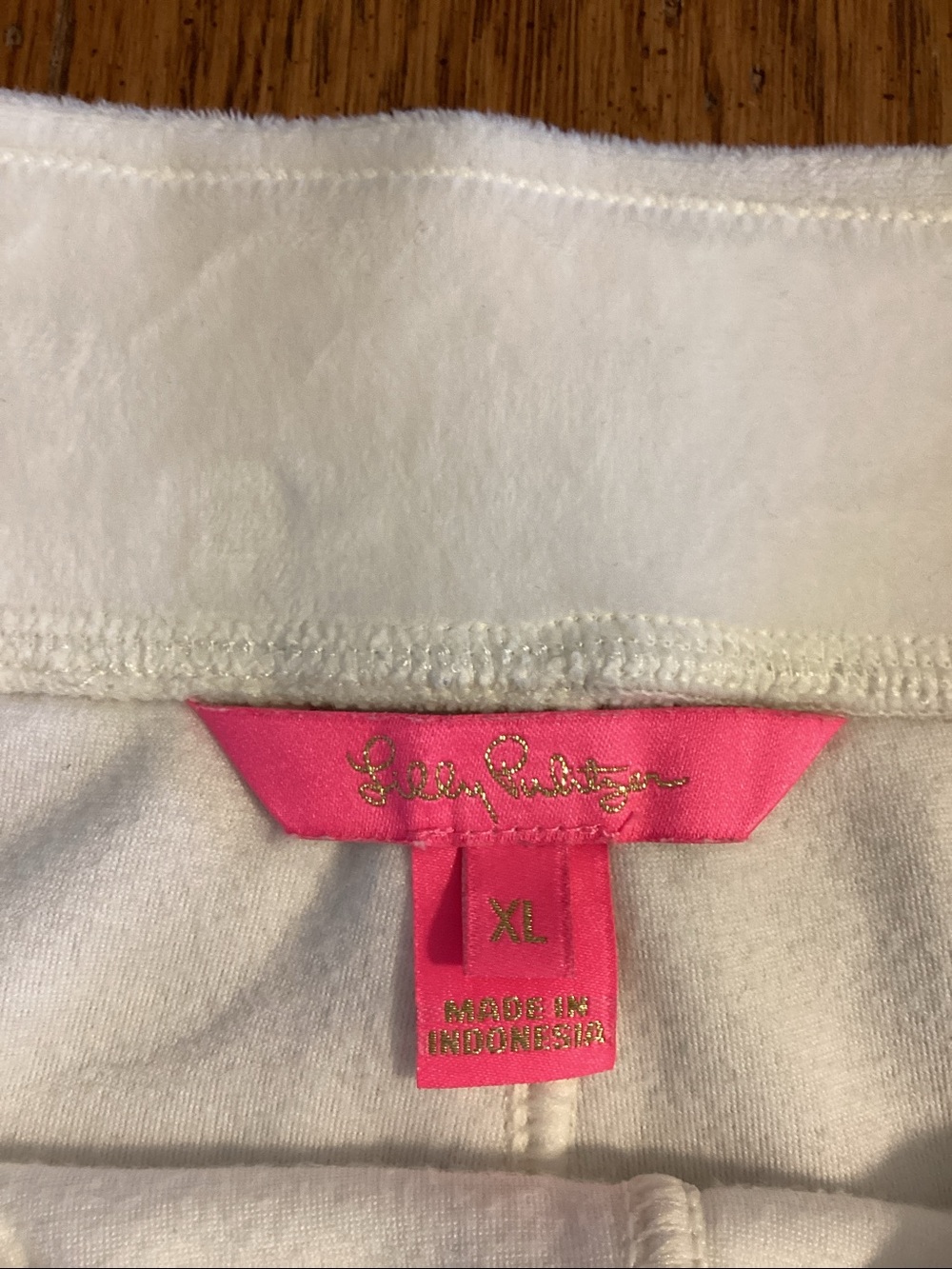 Lilly Pulitzer coconut Dorsey Velour lounge pants. Women’s extra large - Picture 5 of 12